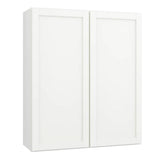 Hampton Bay Courtland 36 × 42 × 12 in. Wall Kitchen Cabinet with Shaker Doors, Polar White Laminate Finish, Assembled