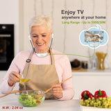 SIMOLIO SM-823D Pro Wireless TV Headphones with 100 ft Range, Voice Highlighting, Tone Control and Balance Adjustment