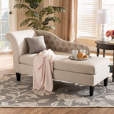 Baxton Studio Florent Chaise Lounge for Stylish Home Seating