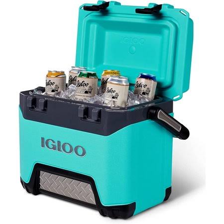 Igloo BMX 25 qt Cooler in Aquamarine and Gray