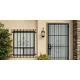 Unique Home Designs SU Casa Steel Security Door, 36 in. x 80 in., with Black Surface-Mount Outswing Frame and Expanded Metal Screen