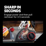 Oregon CS1500 18-Inch Corded Electric Chainsaw with 15 Amp Motor, Integrated PowerSharp Self-Sharpening System, 120V Power, and 2-Year Warranty