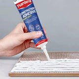 7.4 Ounce Heavy-Duty Construction Adhesive in Squeeze Tube, Versatile Cement Glue for Tile, Floor, Stone, Wood, Wall & More, 1 Pack, CZJS-001