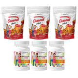 BariatricPal Duodenal Switch Vitamin Pack, 3-Month Supply with ONE Orange Citrus Iron-Free Chewable Multivitamin and Caramel Apple Calcium Citrate Soft Chews