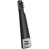 RLS-1 Lap Steel Guitar Set with Stand and Gig Bag, Metallic Black