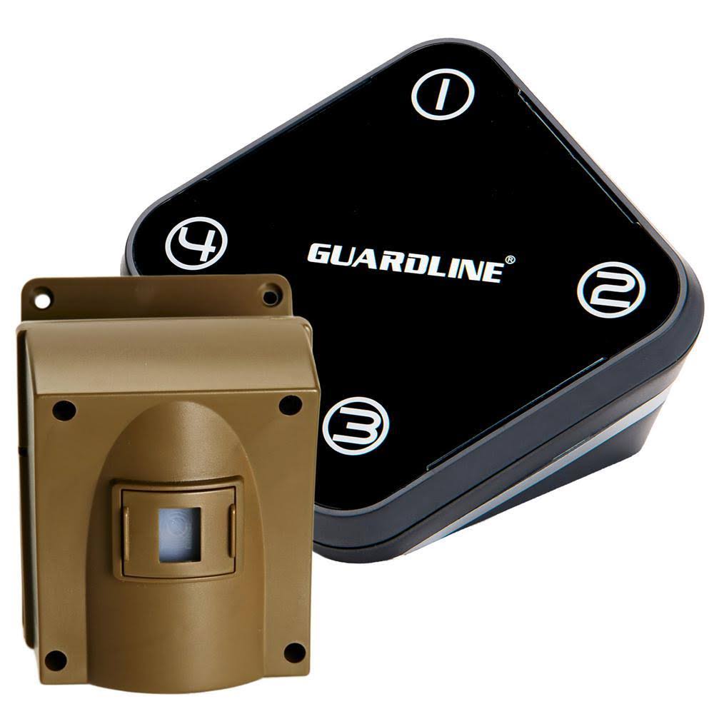 Guardline Wireless 500 ft Long-Range Driveway Alarm with Outdoor Motion Sensor and DIY Alert System