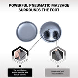 Ottossage Massaging Ottoman with Removable Lid, Air Compression, Shiatsu Kneading, Intense Vibration, Heat Therapy and Upgraded li-ion Battery