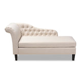 Baxton Studio Florent Chaise Lounge for Stylish Home Seating