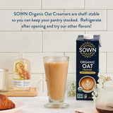 SOWN Organic Oat Creamer, Unsweetened Barista-Style Plant-Based Milk, 32 oz Pack of 6