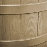 2-Pack Good Ideas Rain Wizard 50-Gallon Rain Barrels for Water Collection, Khaki