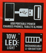 Craftsman CMXLSB10 Rechargeable LED Spotlight Flashlight with 1000 Lumens