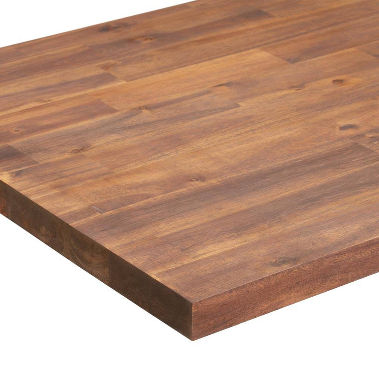 Sparrow Peak 8-ft. Straight Acacia Butcher Block Kitchen Countertop, Spice-Stained Brown, 1525FJACSPC-96
