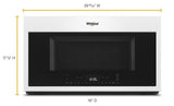 Whirlpool 1.9 Cu. Ft. 1100W Built-In Convection Microwave Hood Combo, White, WMH78019HW