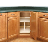 Rev-A-Shelf 4WLS273-20-536 Independent Lazy Susan with 3 Natural Wood D-Shape Shelves, 20×22