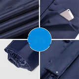 Mens and Womens Split Double-Layer Rain Suit, Thickened Motorcycle Poncho and Rain Pants for Electric Motorcycle Take-Out Riding