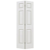 JELD-WEN Colonist 5527 Primed Textured MDF Bi-Fold Closet Door, 18 x 80 in.
