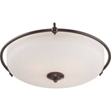 Quoizel Griffin GF1621PN Flush Mount Light, Finished in Palladian Bronze