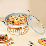 2L Nonstick Chafing Dish with Adjustable Buffet Food-Warming Surface