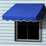 Aleko Blue Window and Door Awning Canopy, 8 x 2 ft.