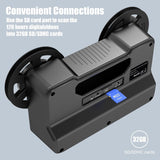 8mm Super 8 Film Scanner and Digital MovieMaker Converter with 2.4-Inch LCD, Silver Finish and 32 GB SD Card for 3-Inch and 5-Inch Film Reels