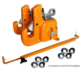 Pats Easy Change Quick Hitch System with Stabilizer Bar, Flexible and Durable, CAT #1, Green