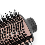 LANGE HAIR Le Volume 2-in-1 Titanium Brush Dryer, 75MM Hot Air Styler with Oval Barrel, Black