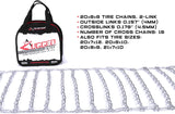 The ROP Shop Pair of 2 Link Tire Chains with Tensioners, 23×10.5×12, for Snow Blowers, Lawn and Garden Tractors, Mowers, Riders, UTVs, ATVs and Utility Vehicles
