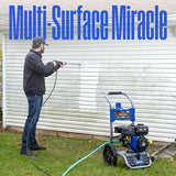 Westinghouse WPX3400 Gas Pressure Washer with 3400 PSI and 2.6 Max GPM, Onboard Soap Tank, Spray Gun, Wand and 5-Nozzle Set for Cars, Fences, Driveways, Patios and Furniture
