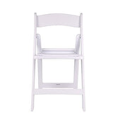 BTEXPERT 4-Piece Resin Folding Chair Set with Vinyl-Padded Seats, Lightweight Indoor and Outdoor Seating for Home, Events, Parties, Picnics, Kitchens, Churches, Schools and Weddings