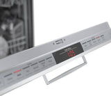 Bosch 800 Series Built-In Dishwasher with Top Controls, CrystalDry, Stainless Steel Tub, 3rd Rack and 42 dBa, 24-Inch Custom Panel Ready