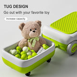 Green 12V Kids Electric Ride-On Car with Go-Kart Styling, Detachable Cleaner, LED Lights and 3-in-1 Design for Ages 3-8, Indoor and Outdoor Use