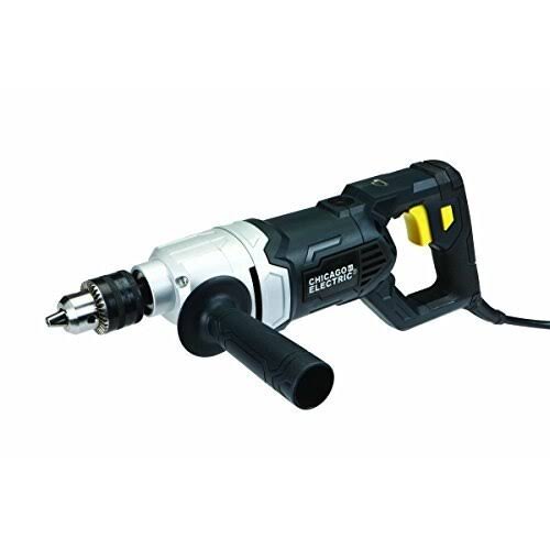 Chicago Electric Power Tools 69453 Heavy-Duty D-Handle Drill with 1/2 Variable Speed and Reversible Operation