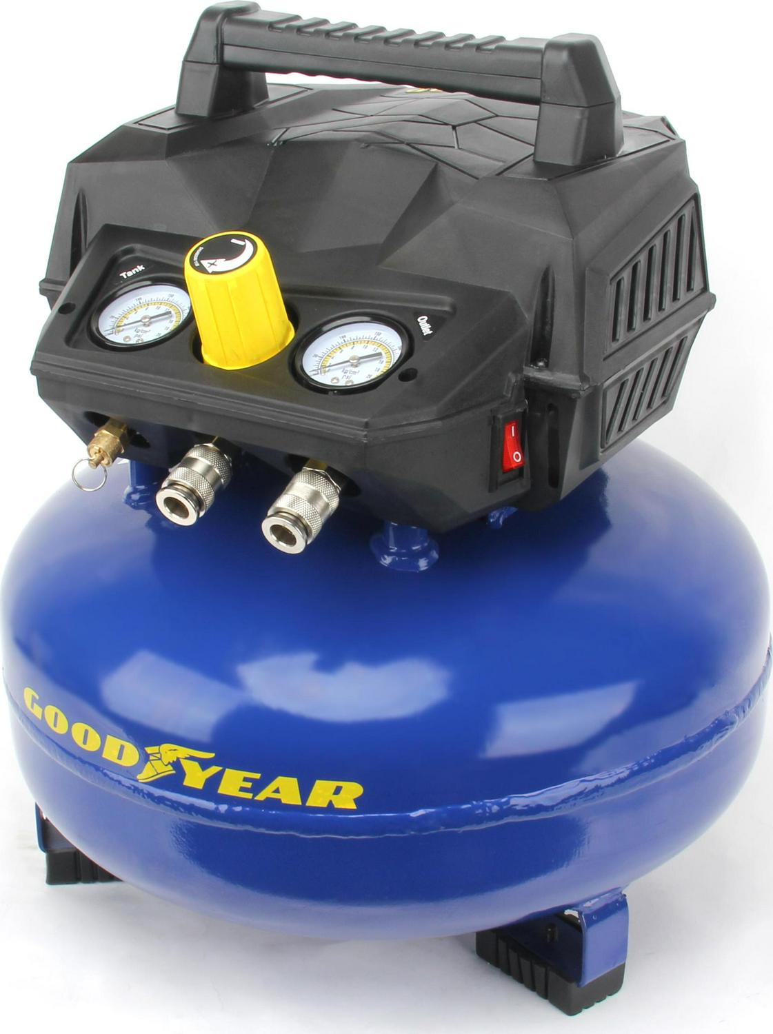 GOODYEAR 6-Gallon Portable Pancake Air Compressor, 175 Max PSI with 3.0 SCFM at 90 PSI
