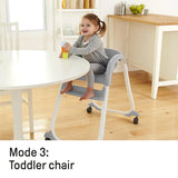 Ingenuity SmartClean Trio Elite Convertible Seating System, 3-in-1 High Chair, Toddler Chair and Booster Seat, Slate