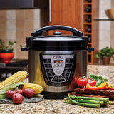 Power Pressure Cooker XL 10-Quart Multi-Cooker with 7 One-Touch Programs, Silver
