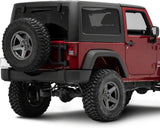 Redrock 4×4 HD Tire Carrier for 07-18 Jeep Wrangler JK, Compatible with OEM Tailgate