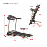 Sunny Health & Fitness Treadmill, Model SF-T4400