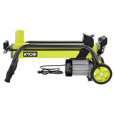 RYAC490 Electric Log Splitter with 5-Ton Force and 15 Amp Motor