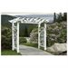 Vita Fairfield Grande Vinyl Arbor in White, VA84231, Measuring 88??? x 32??? x 86.5???