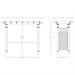 Vita Fairfield Grande Vinyl Arbor in White, VA84231, Measuring 88??? x 32??? x 86.5???