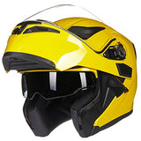 ILM Model 902 Modular Motorcycle Helmet with Flip-Up Full-Face Design, Dual Visors, DOT Certification, and 6 Colors