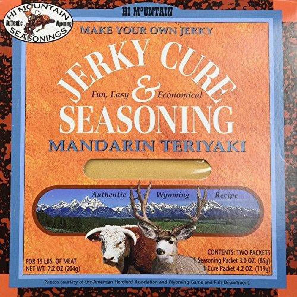 Hi Mountain Mandarin Teriyaki Jerky Seasoning, 7.2oz