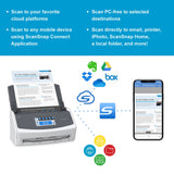 White Fujitsu ScanSnap iX1600 Document Scanner