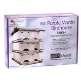Birds Choice PMSR16 Starling-Resistant Purple Martin House with 4 Floors and 12 Rooms
