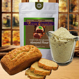 Divine Organics 16 oz Organic Almond Flour, Powdered Gluten-Free Non-GMO Baking Ingredient with Low Glycemic Profile