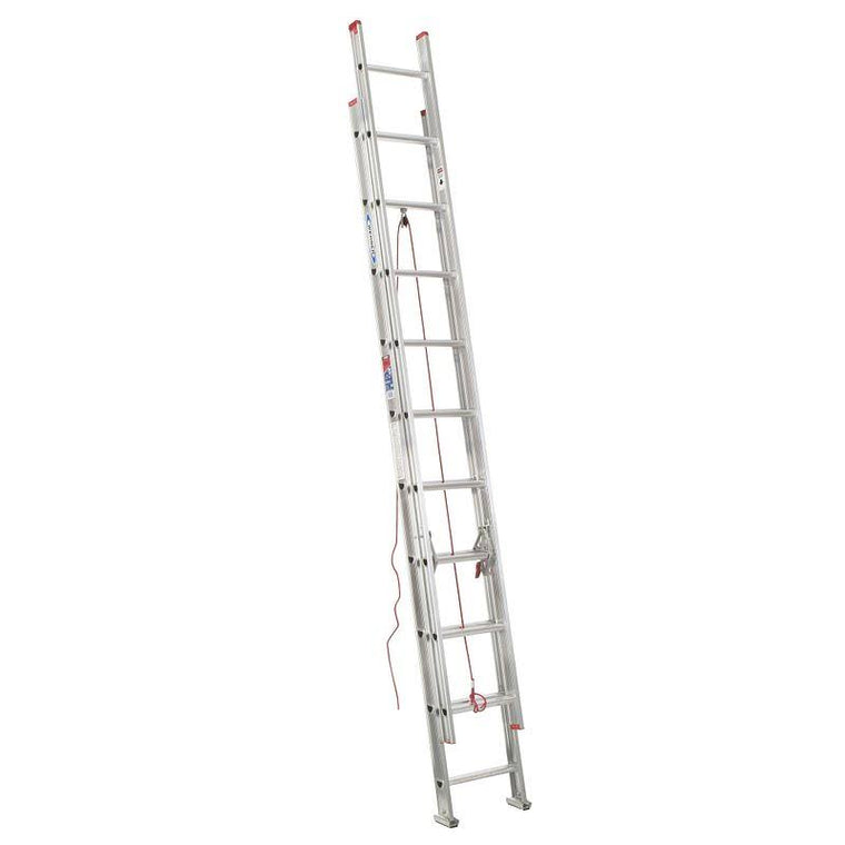 Werner D1124-2 24-ft Aluminum Extension Ladder, Type III, 200-lb Load Capacity