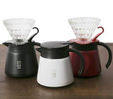 Hario V60 VHS-60R Stainless Thermal Insulation Coffee Server, 600, Red
