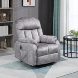 HOMCOM Electric Power Lift Recliner for Elderly with Remote Control and Side Pocket, Compact Grey Living Room Chair