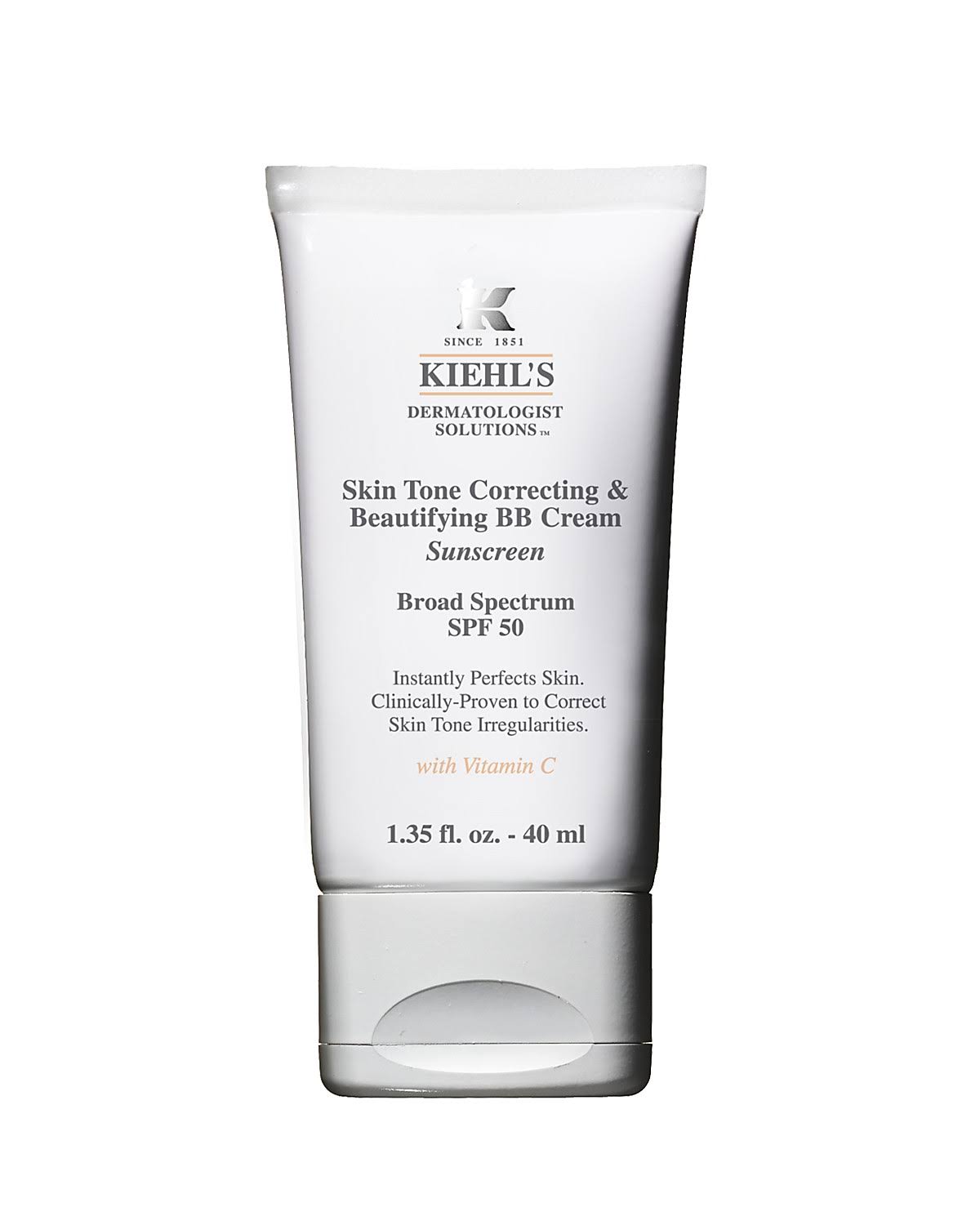 Kiehls Skin Tone Correcting & Beautifying BB Cream with SPF 50, Fair, 1.35 oz. Tube