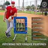 ALAGPRO The Original 9-Hole Baseball and Softball Pitching Net with Strike Zone Pocket and Pitching Target